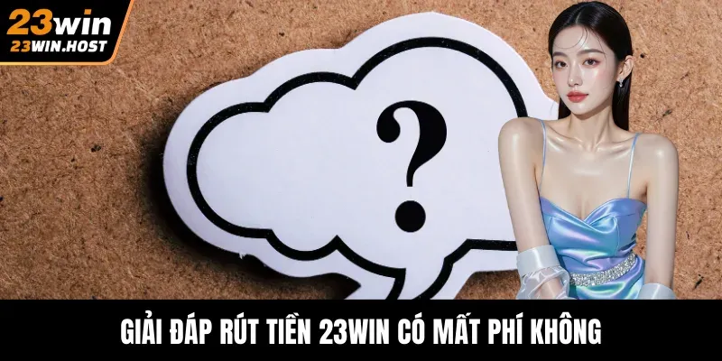 Giải đáp rút tiền 23WIN có mất phí không